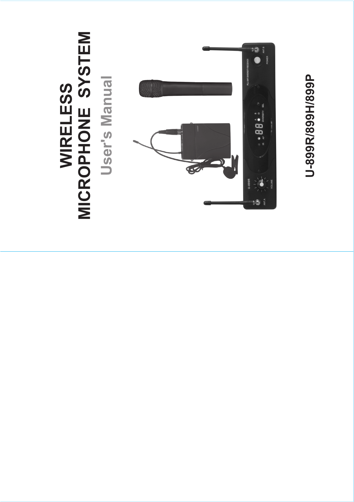 SEIKAKU TECHNICAL GROUP U 899H, U 899R, U 899P User Manual