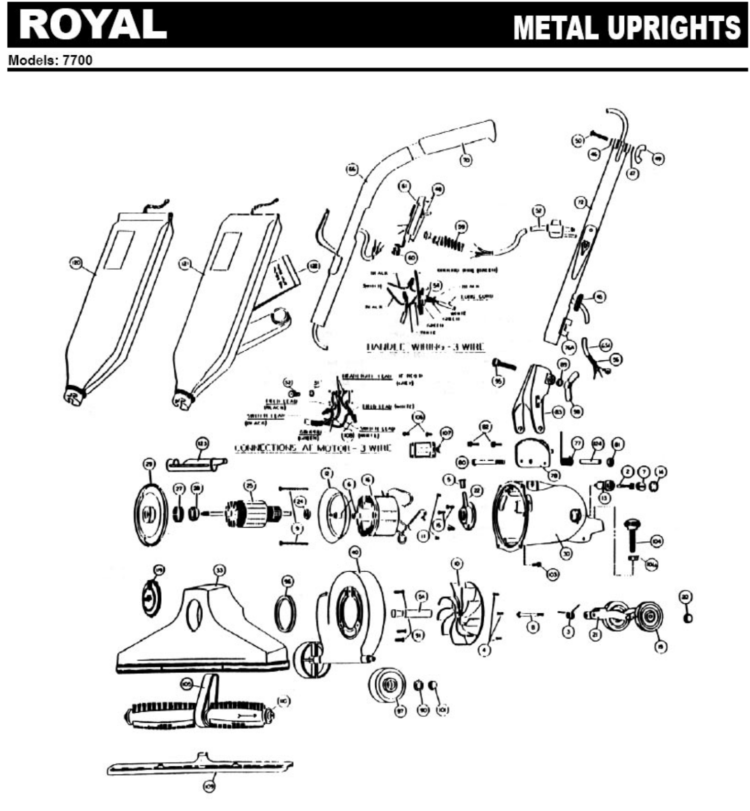 Royal 4200, 4300, 4400, 4500 Parts List