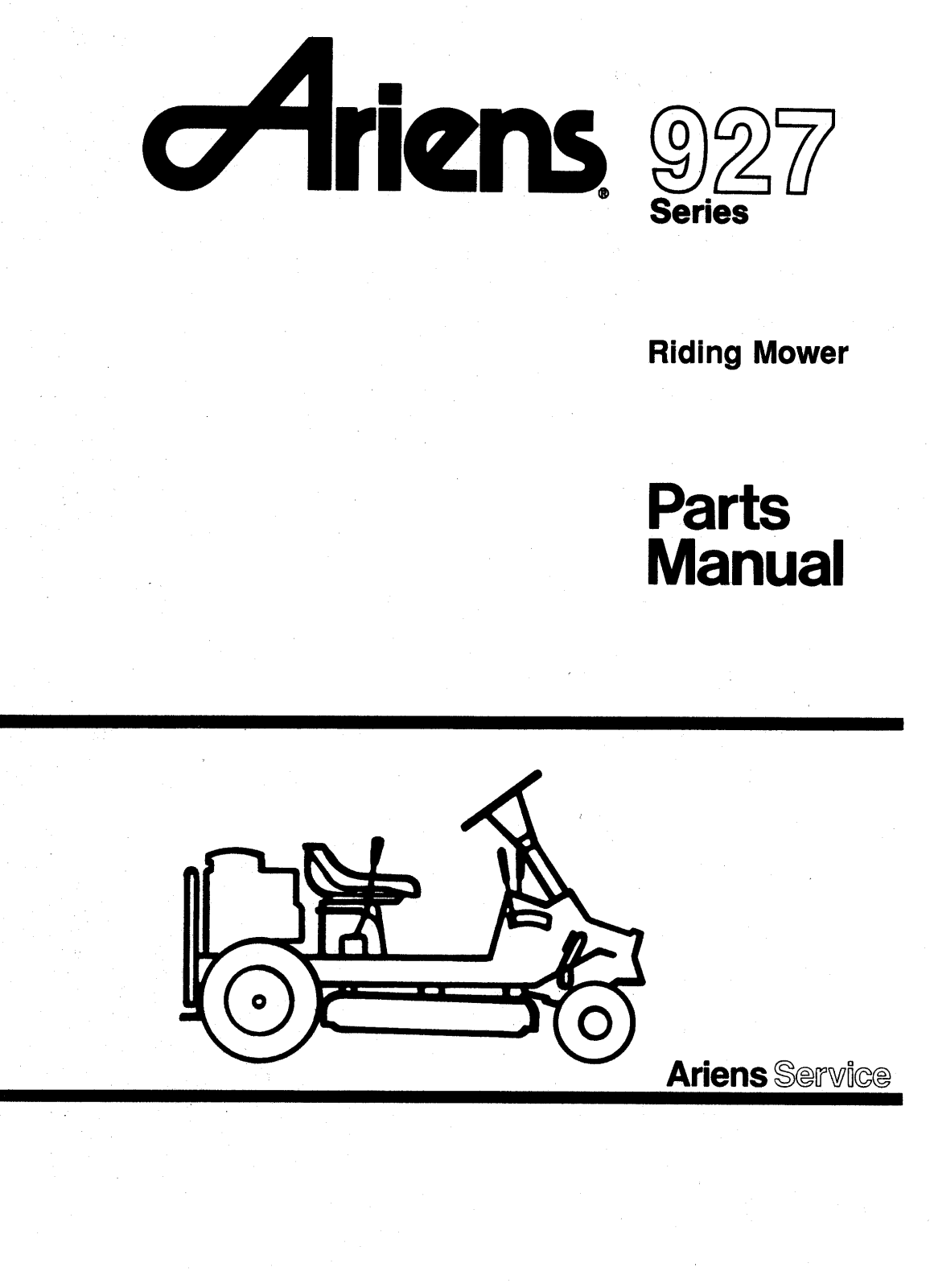 Ariens 927 User Manual 2