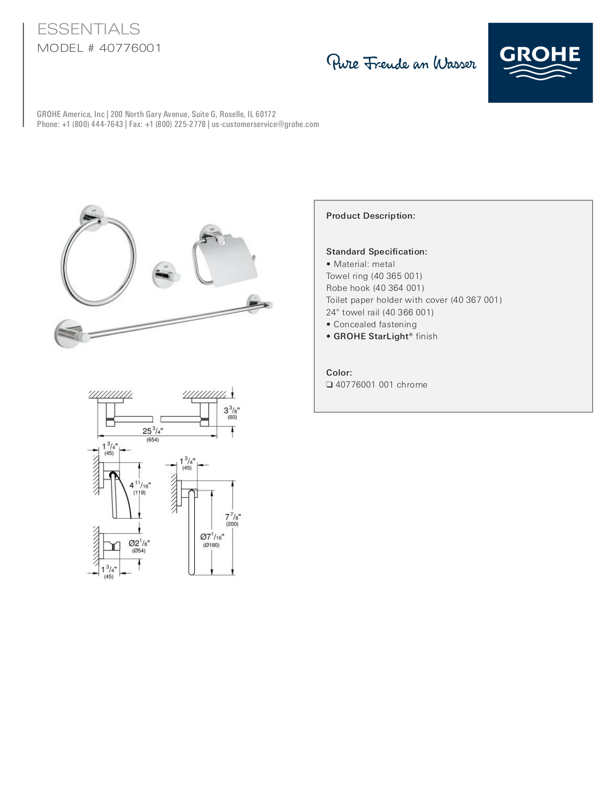 GROHE GRH5390 Specifications - ManualMachine.com