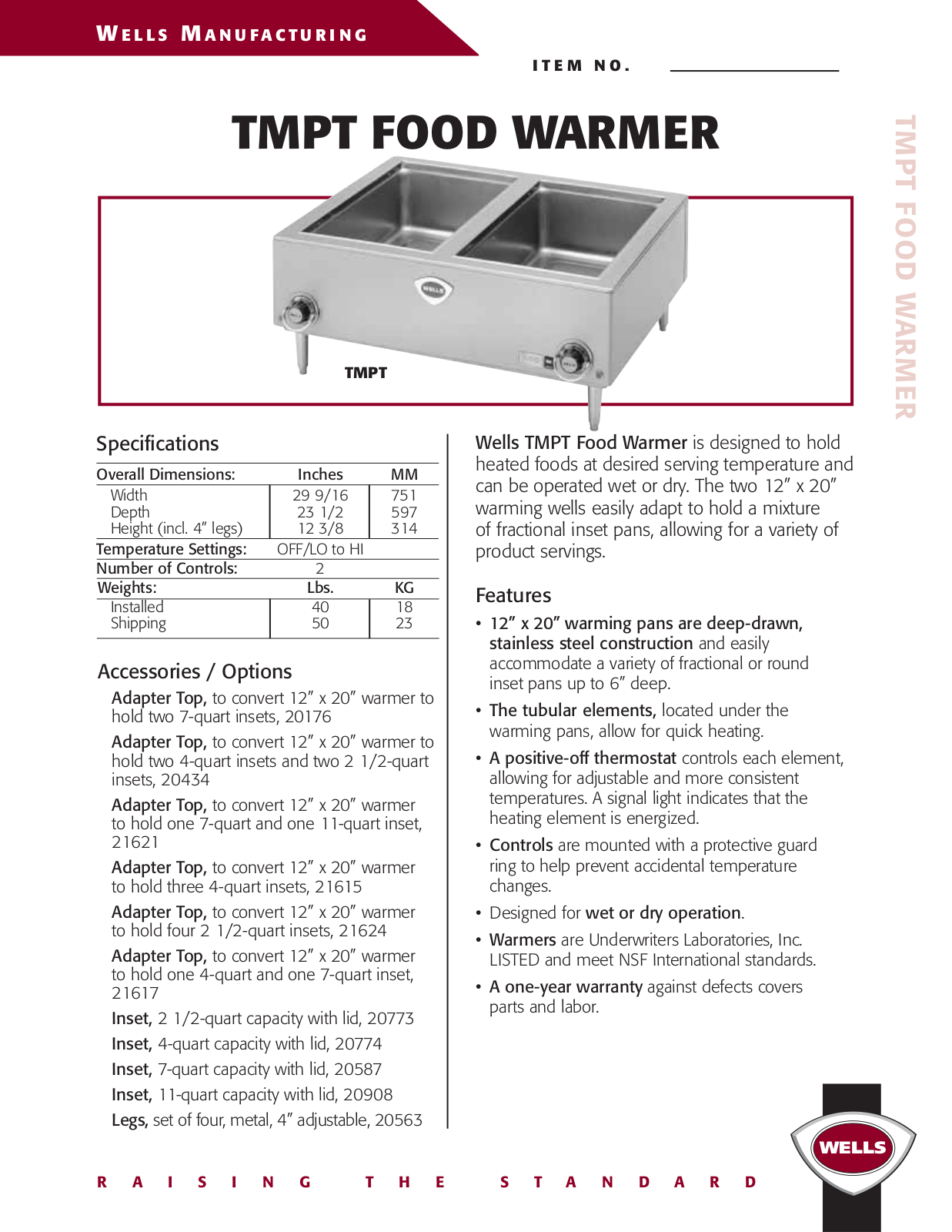 Wells TMPT User Manual