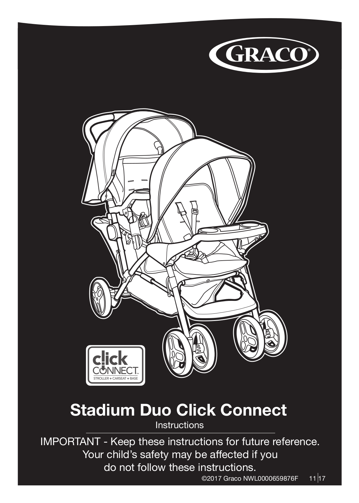 Graco Stadium Duo Click Connect Instruction manual