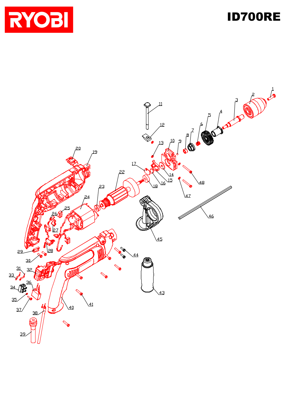 Ryobi ID700RE User Manual