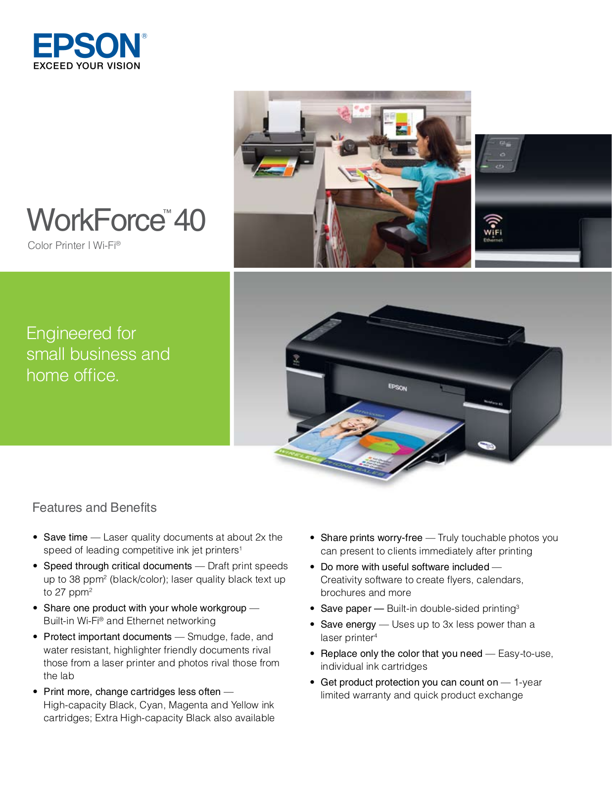 Epson WorkForce 40 Product Brochure