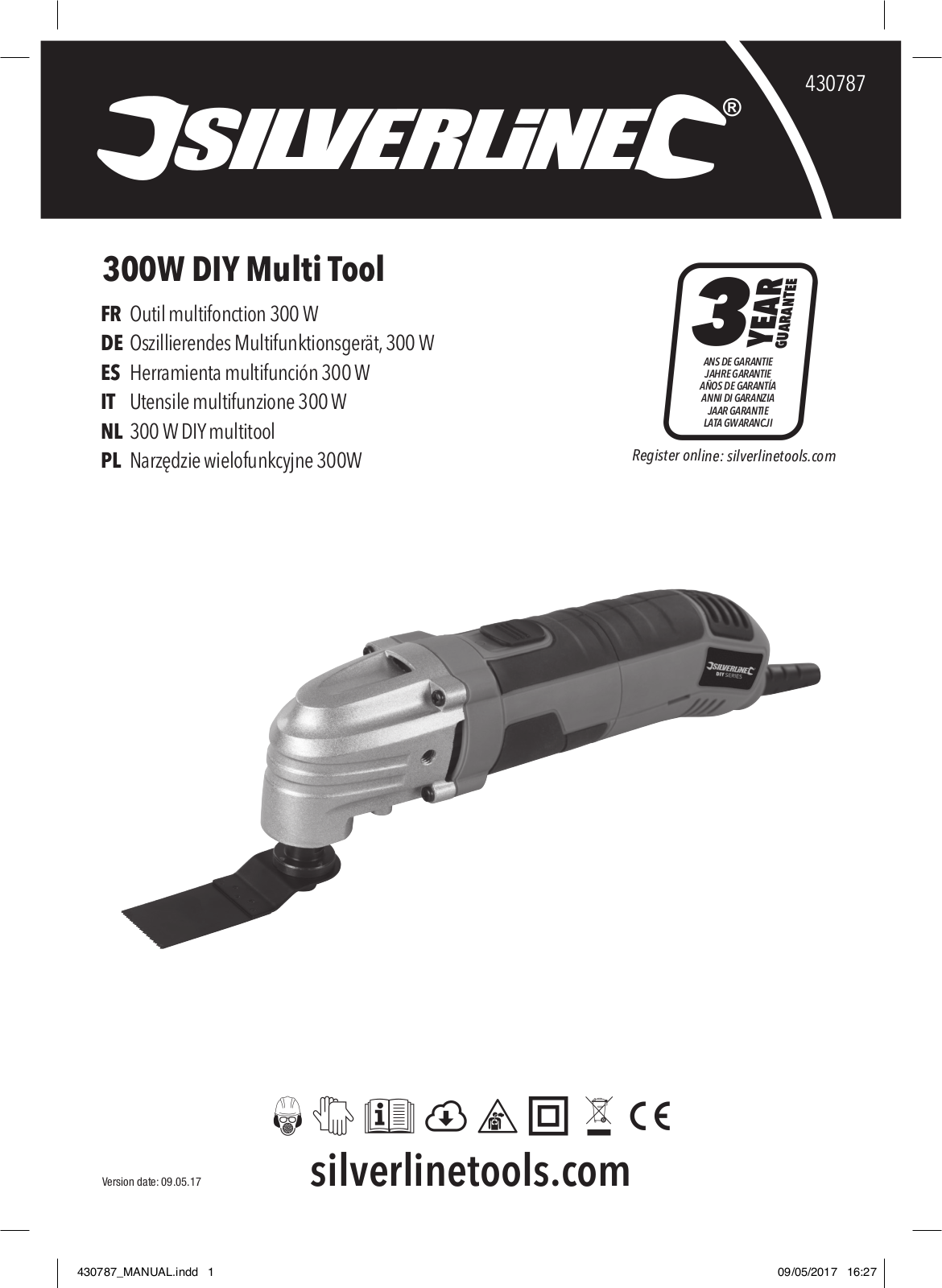 Silverline DIY 430787 Original Instructions Manual