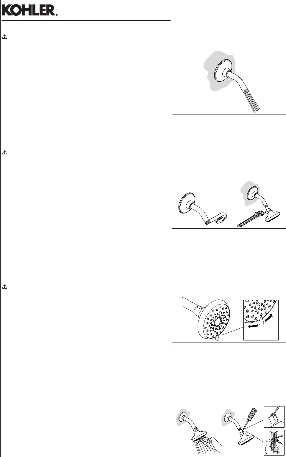 KOHLER K-72416 Installation Manual