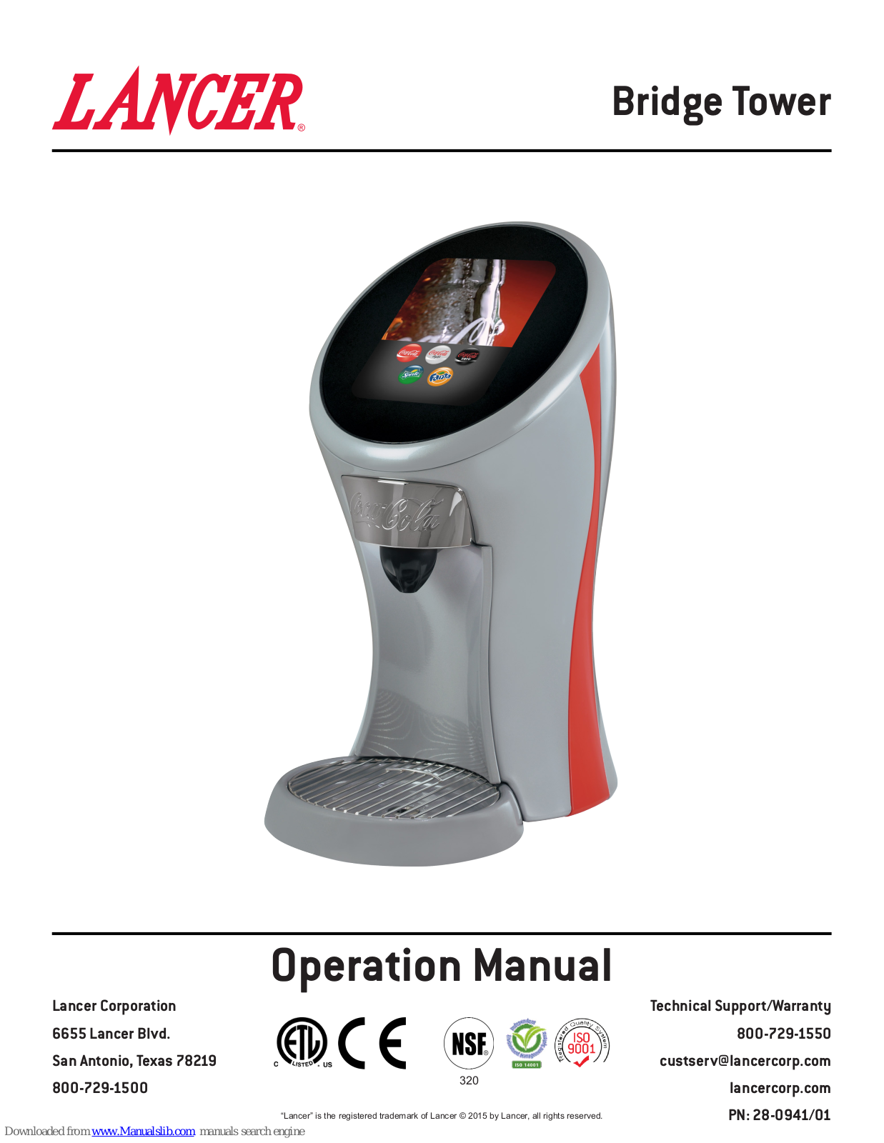 lancer bridge tower Operation Manual