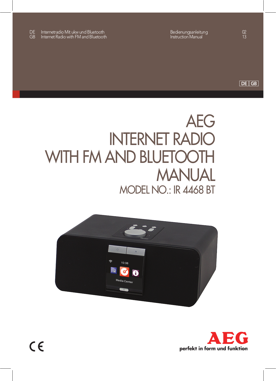 AEG IR 4468 BT Instruction Manual