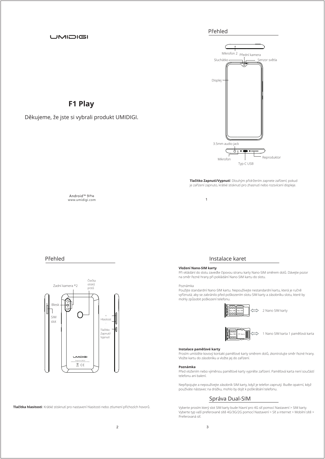 UMIDIGI F1 Play User Manual