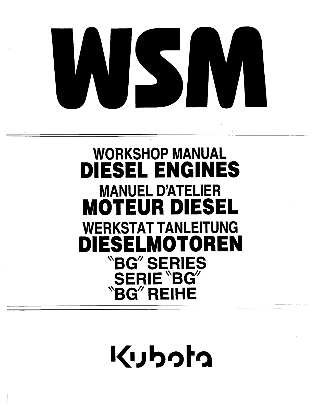 Kubota D905-B, VI 205-B, D1005-B, VI 205-T-B, VI 305-B Workshop Manual - ManualMachine.com