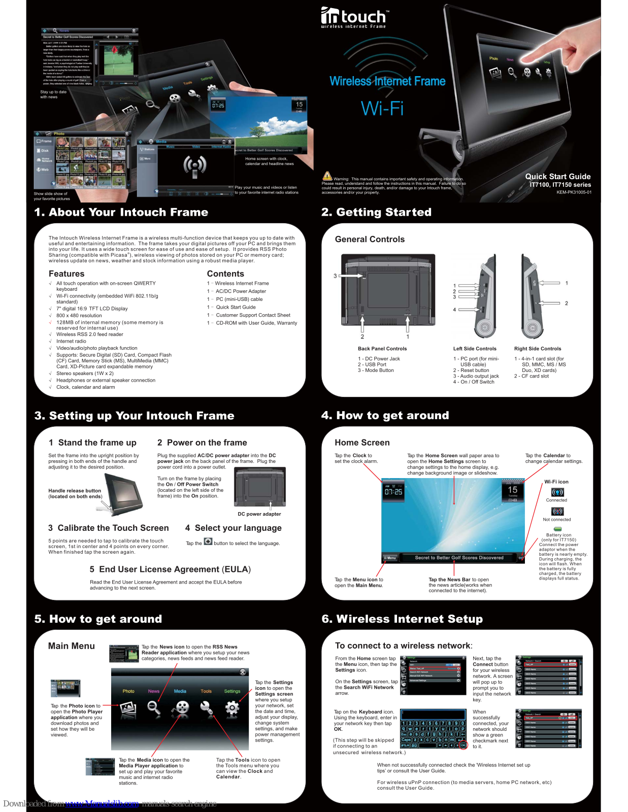 InTouch IT7100 Series, IT7150 Series Quick Start Manual