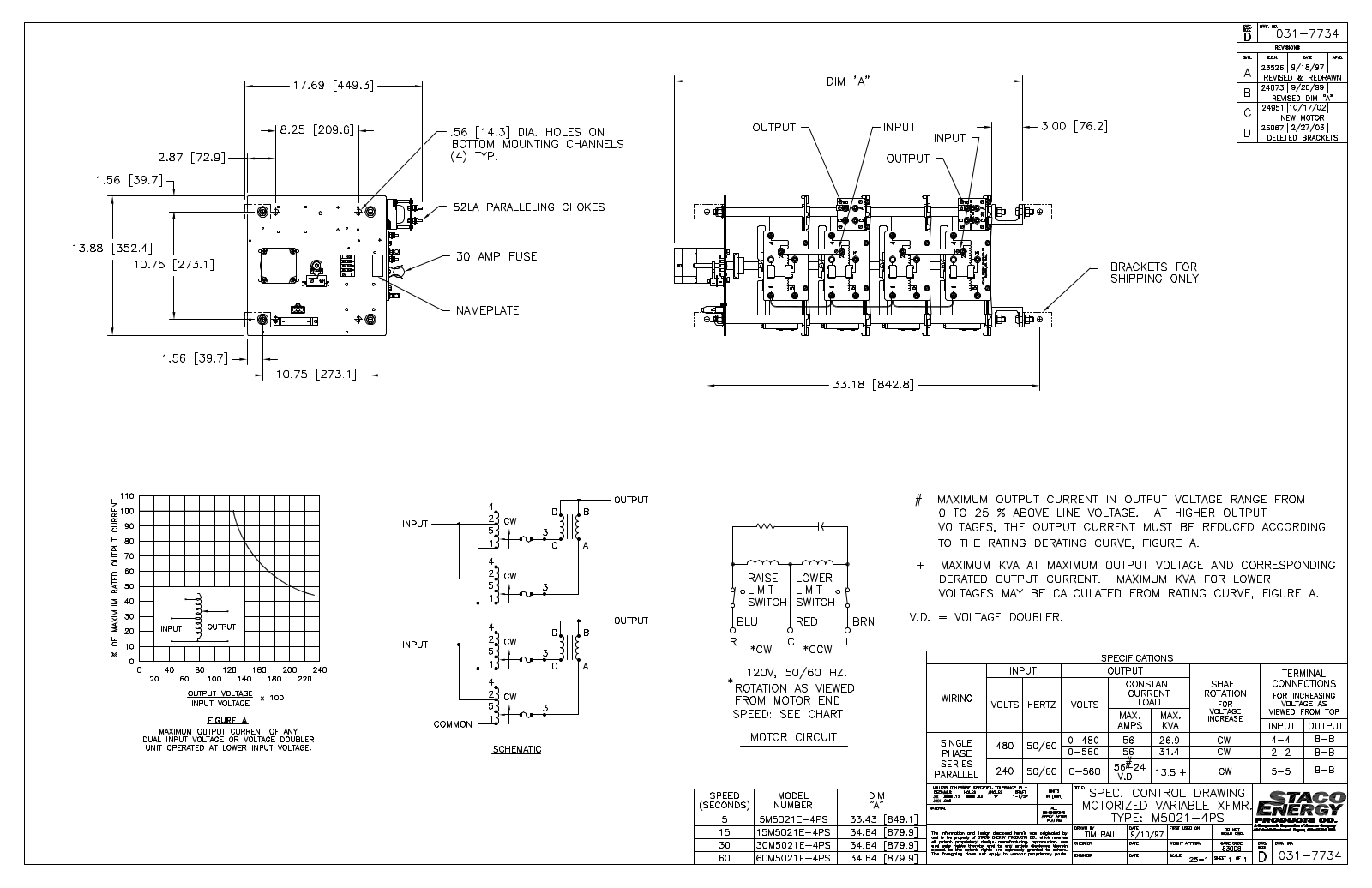 Staco Energy M5021-4PS Dimensional Sheet - ManualMachine.com