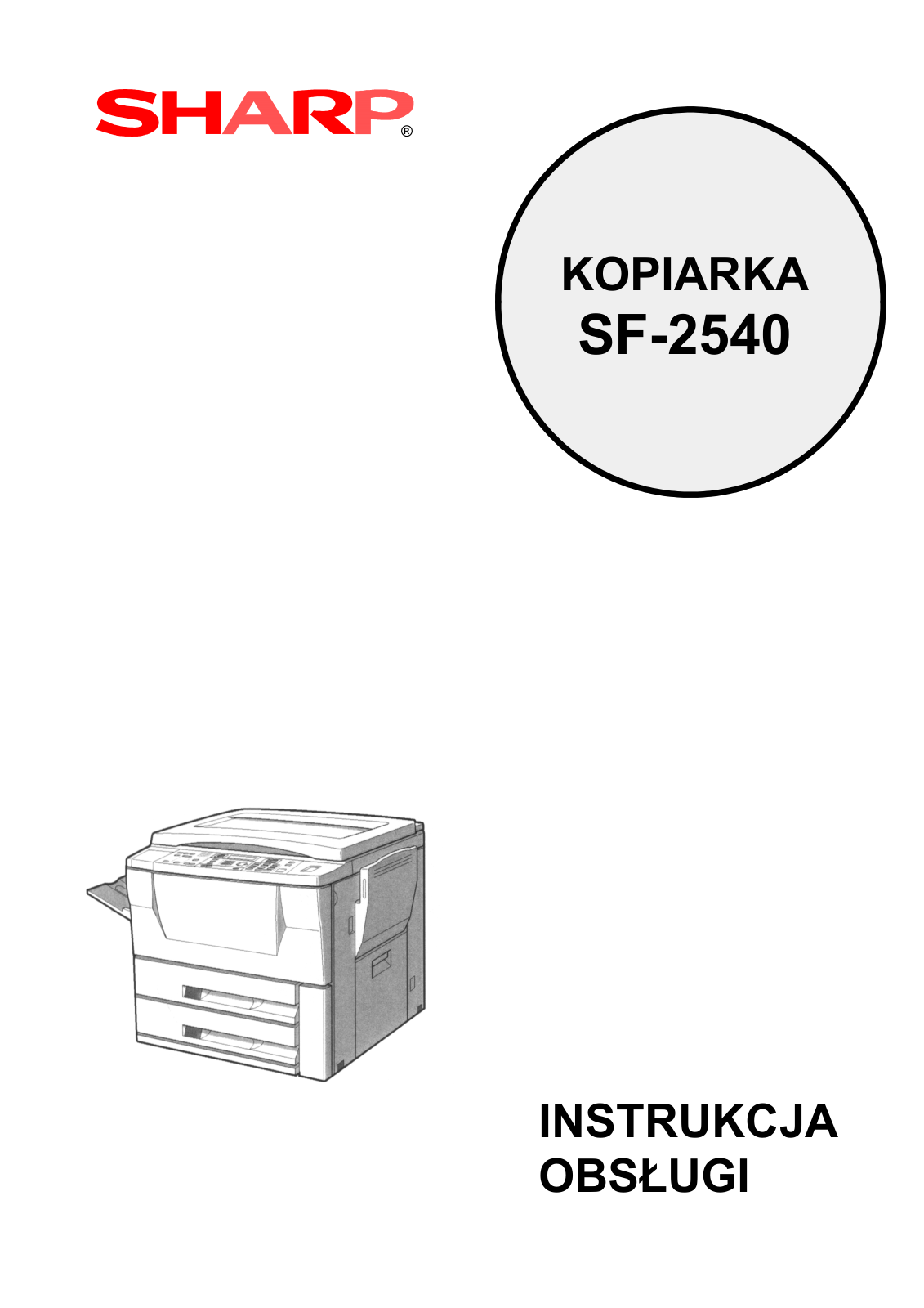 Sharp SF-2540 User Manual