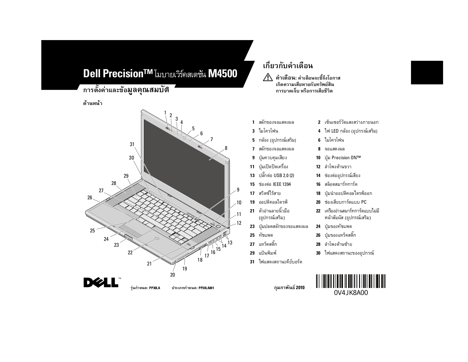 Dell Precision M4500 User Manual