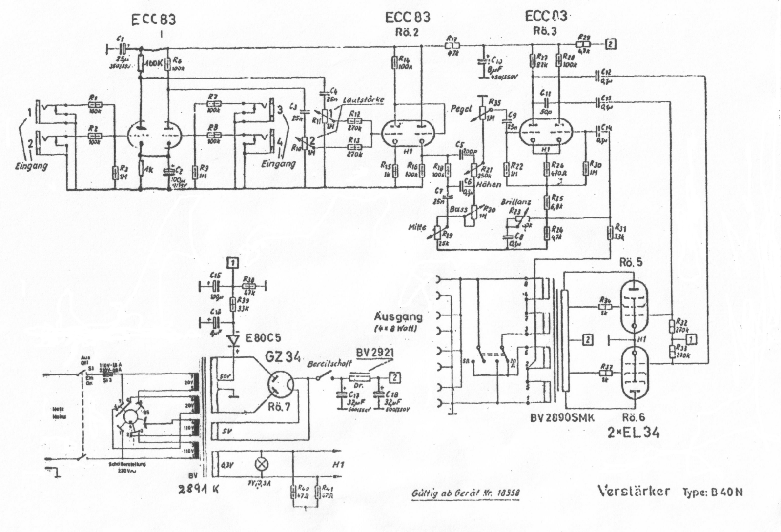 Klemt echolette b40n schematic