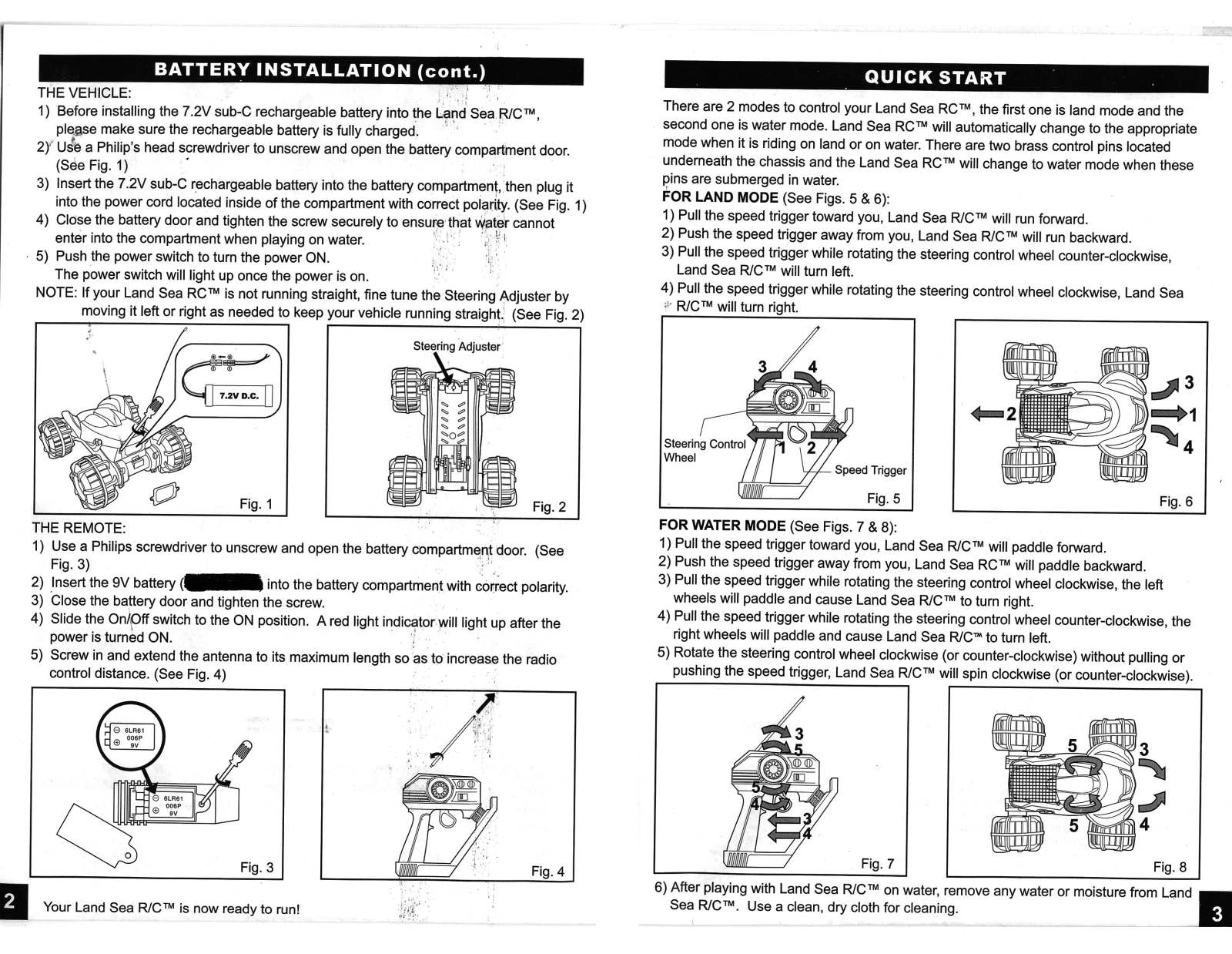 Mga Entertainment LANDSEA RC 2 3 User Manual