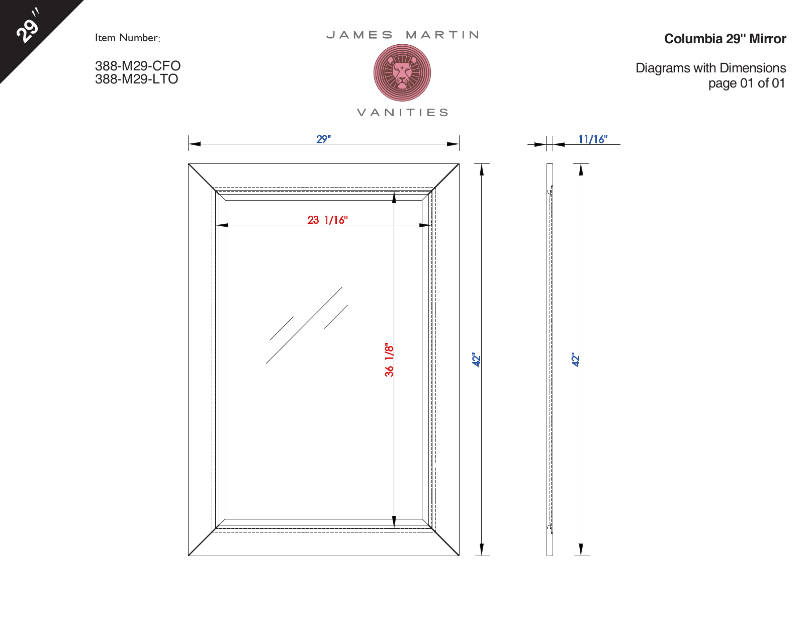 James Martin 388M29CFO, 388M29LTO User Manual