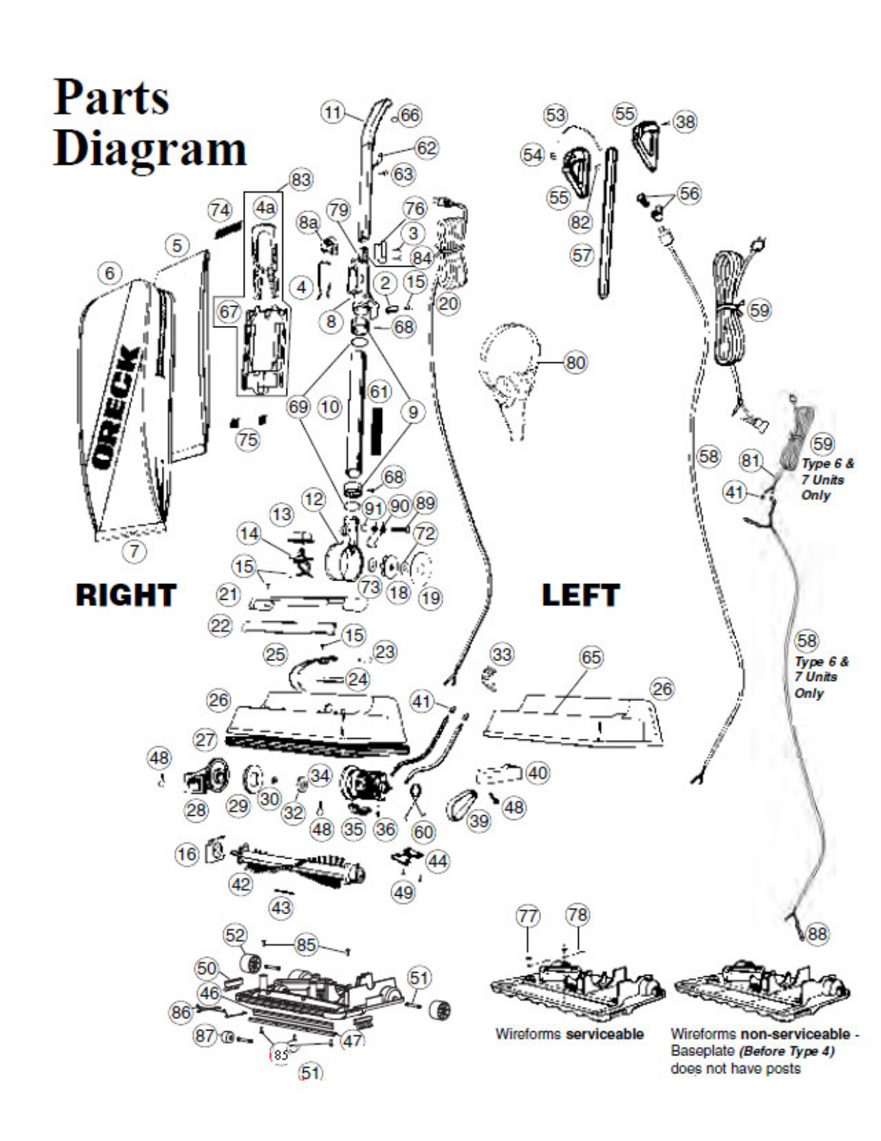 Oreck U2510rh, U2520rh, U2530rh, U2640rh Owner's Manual