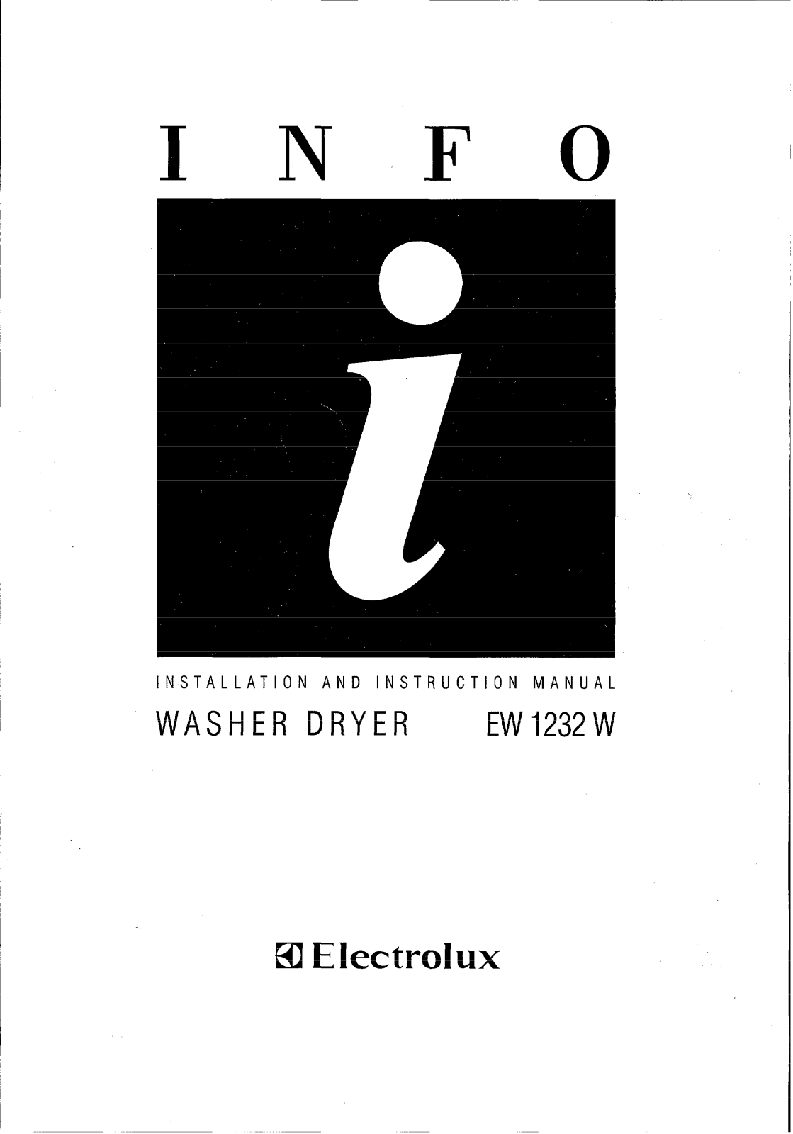 AEG-Electrolux EW1232W User Manual