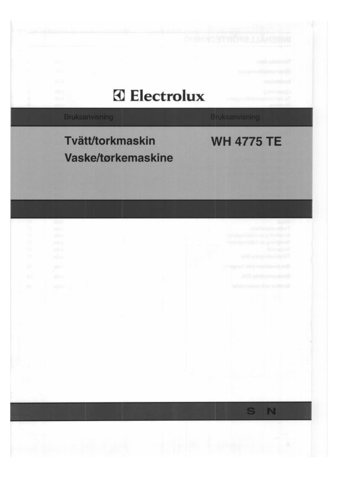 AEG WH4775TE User Manual