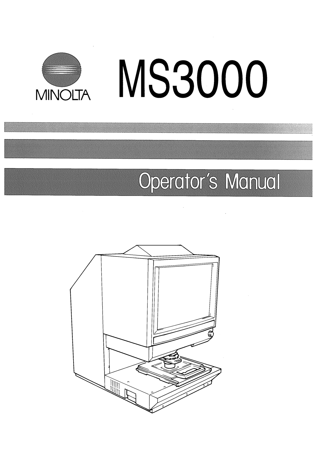 Konica Minolta MS3000 User Manual