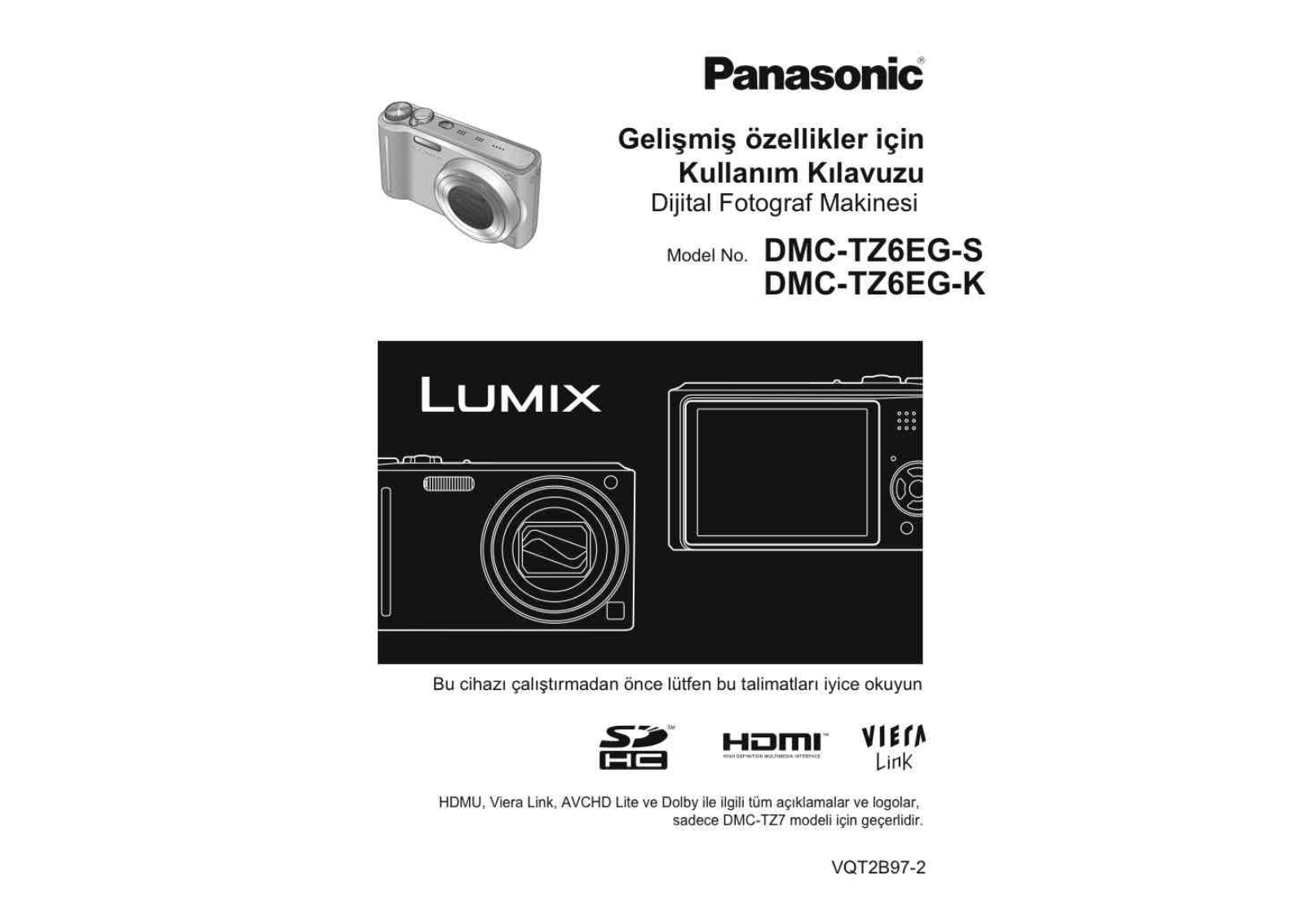 PANASONIC DMC-TZ6 User Manual