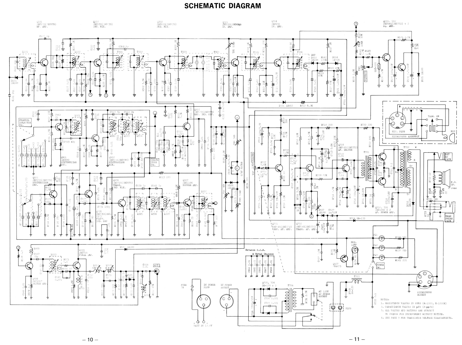 Realistic   RadioShack TRC-30A-Chassis Schematic