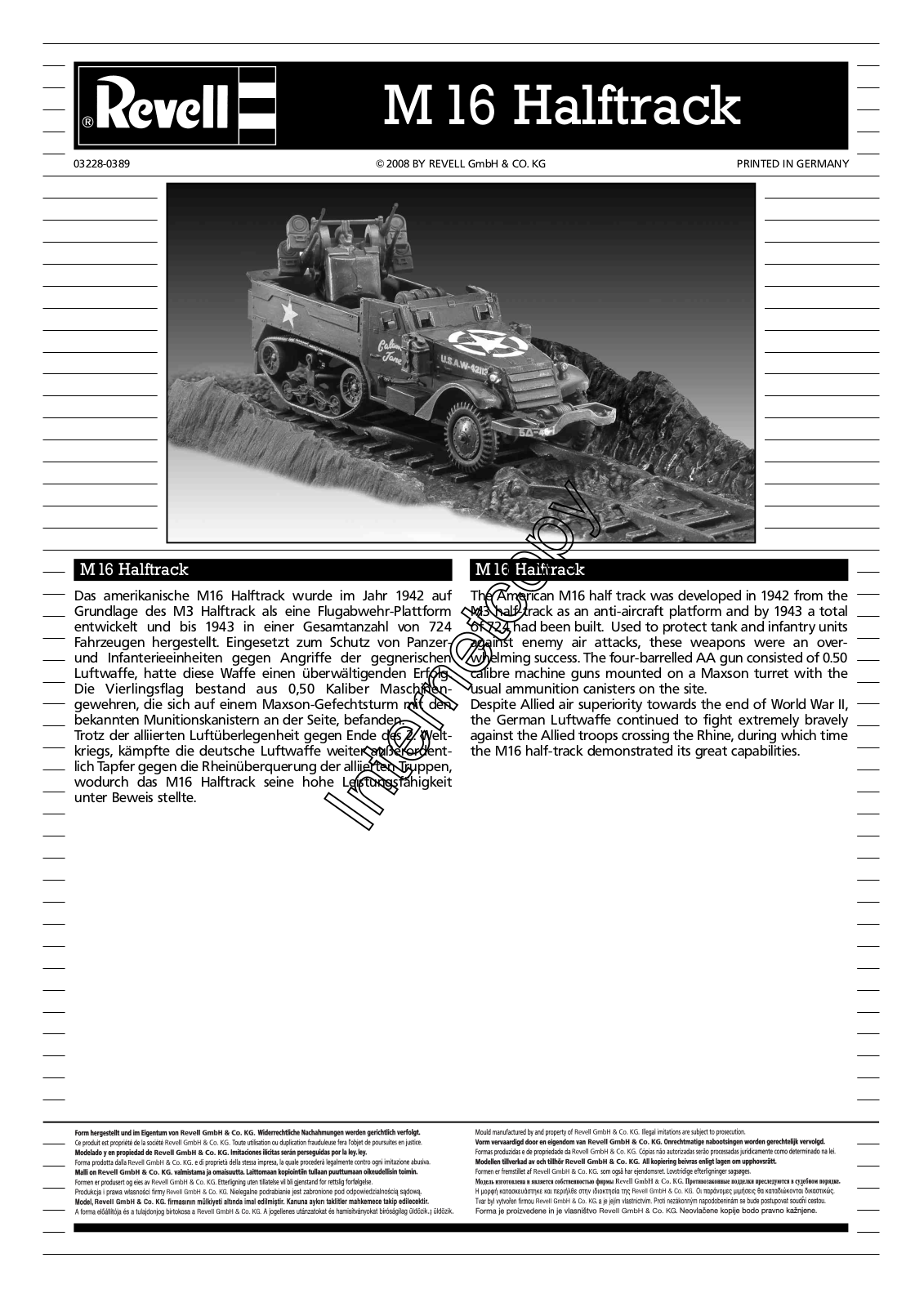 REVELL M16 User Manual