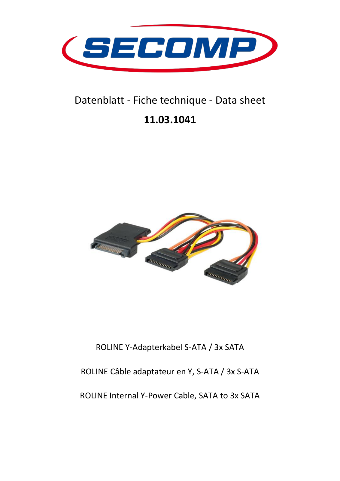 ROLINE 11031041 Datasheet - ManualMachine.com