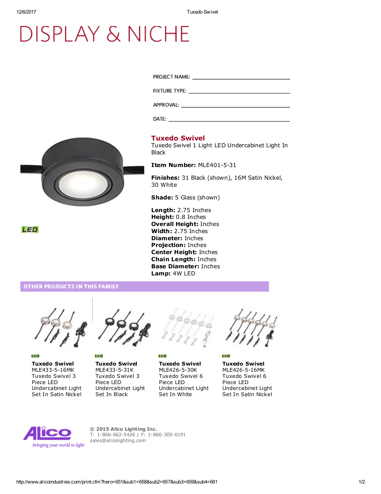 Alico LED2074 Specifications - ManualMachine.com