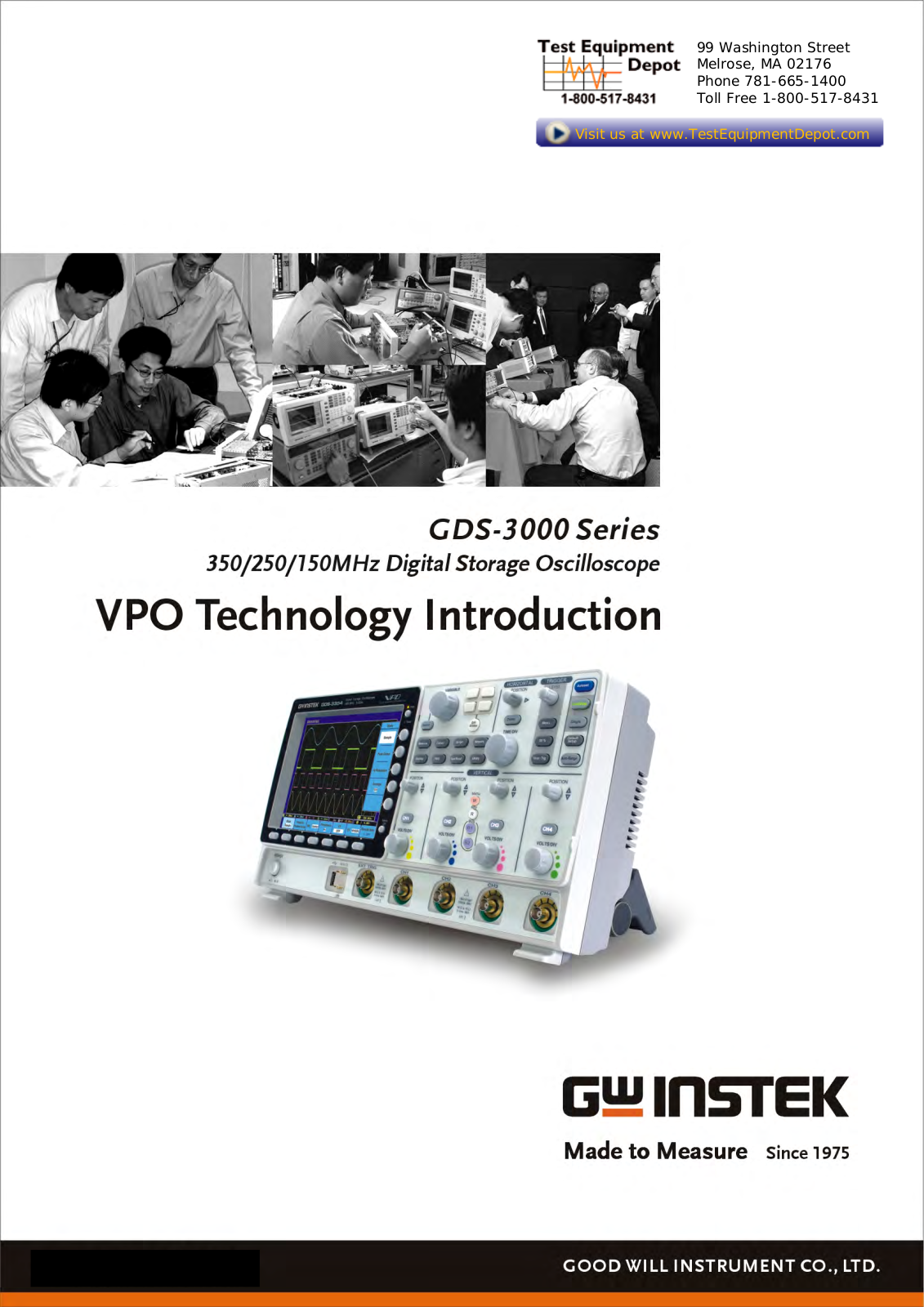 Instek Instek GDS-3354 Quickstart