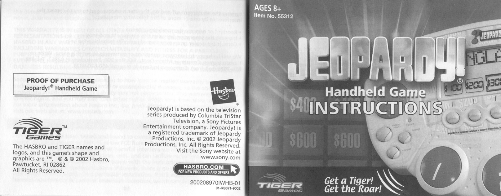 Hasbro 55312 User Manual