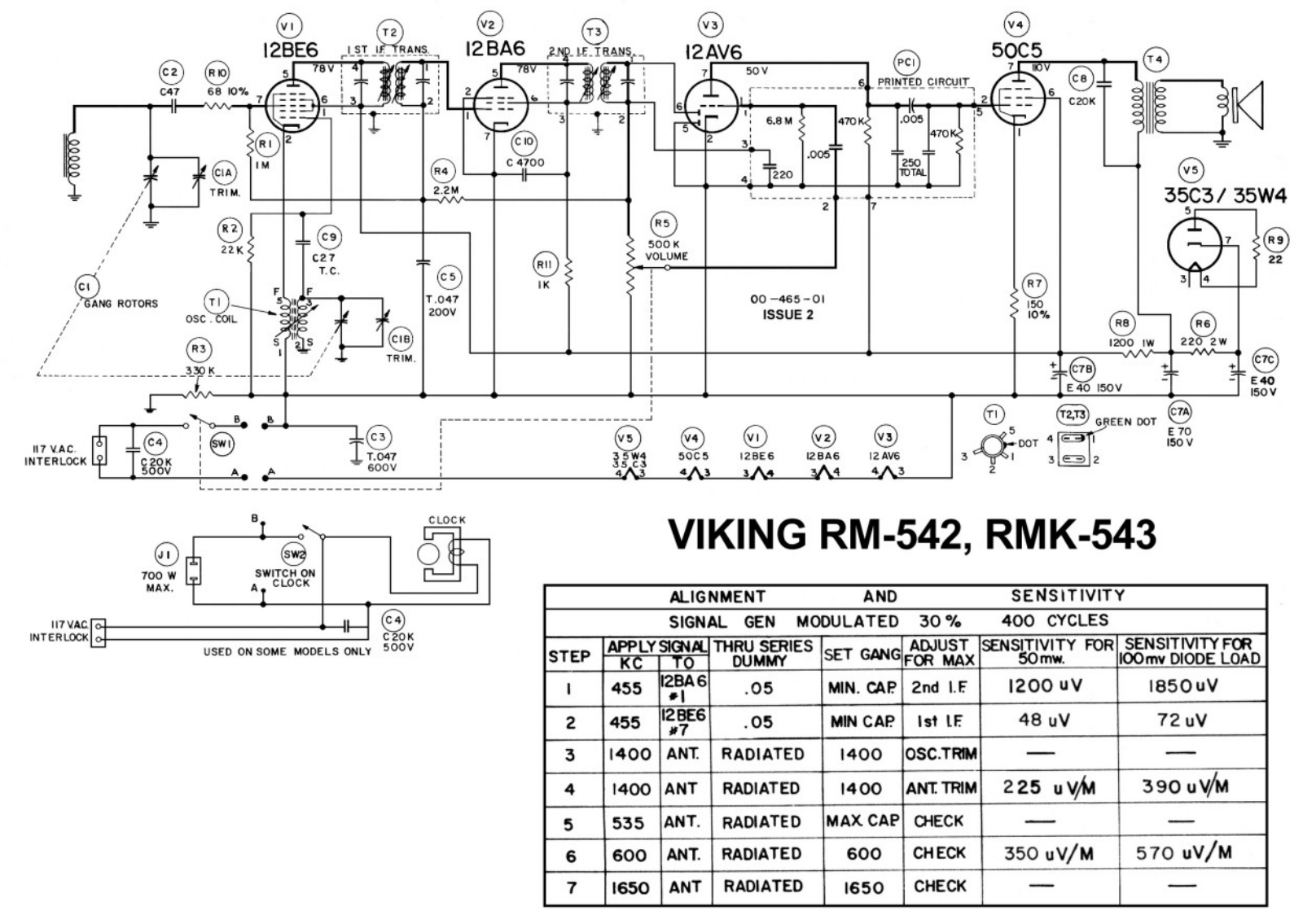 Viking RM-542 Schematic