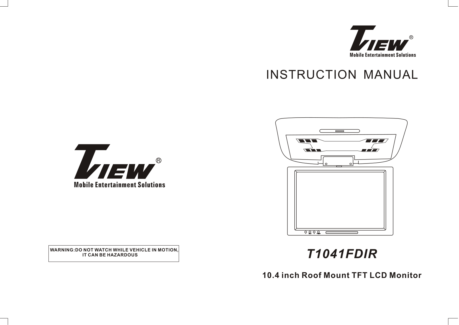 Tview T1041FDIR User Manual