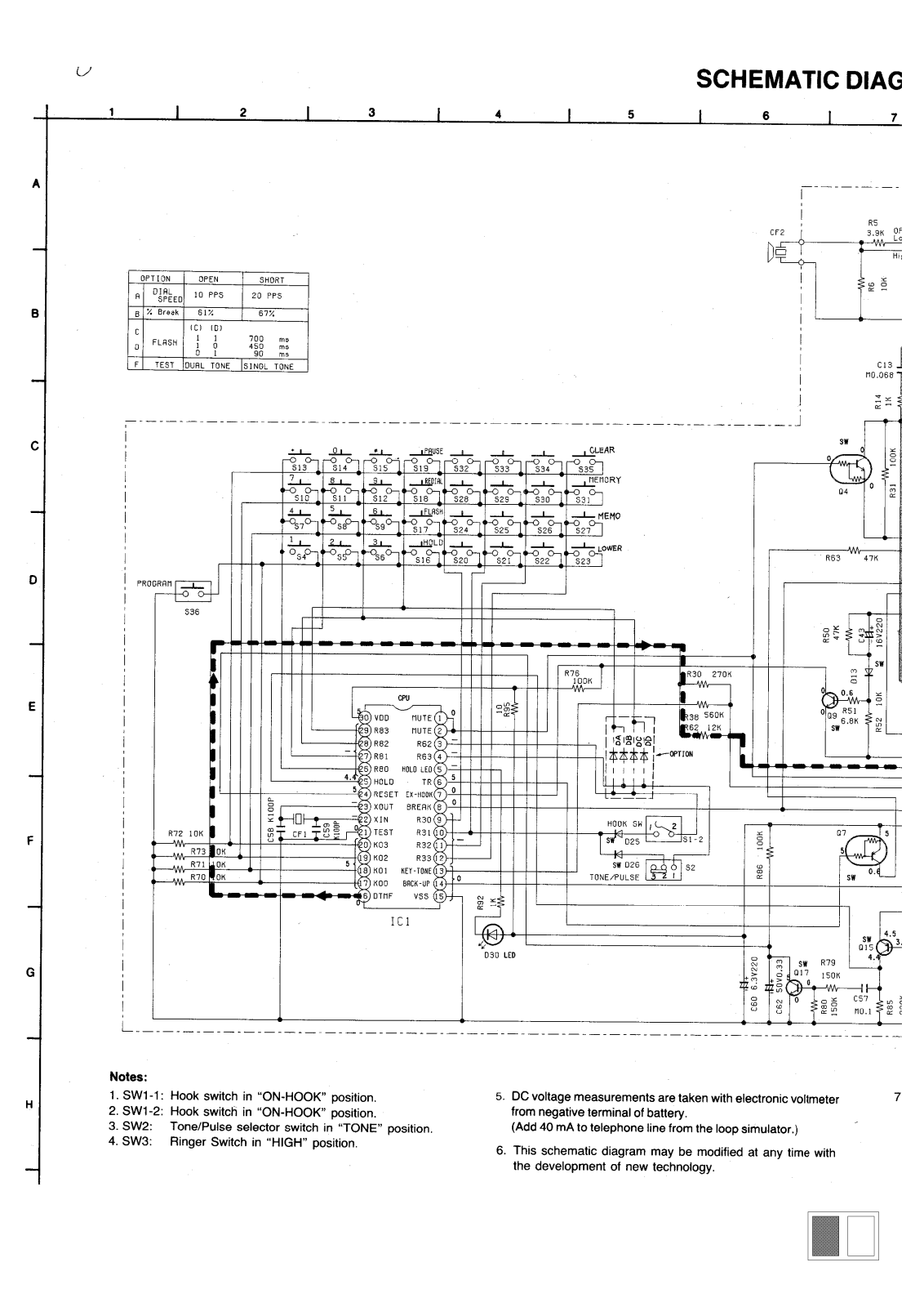 Panasonic KX-T2335 Diagram