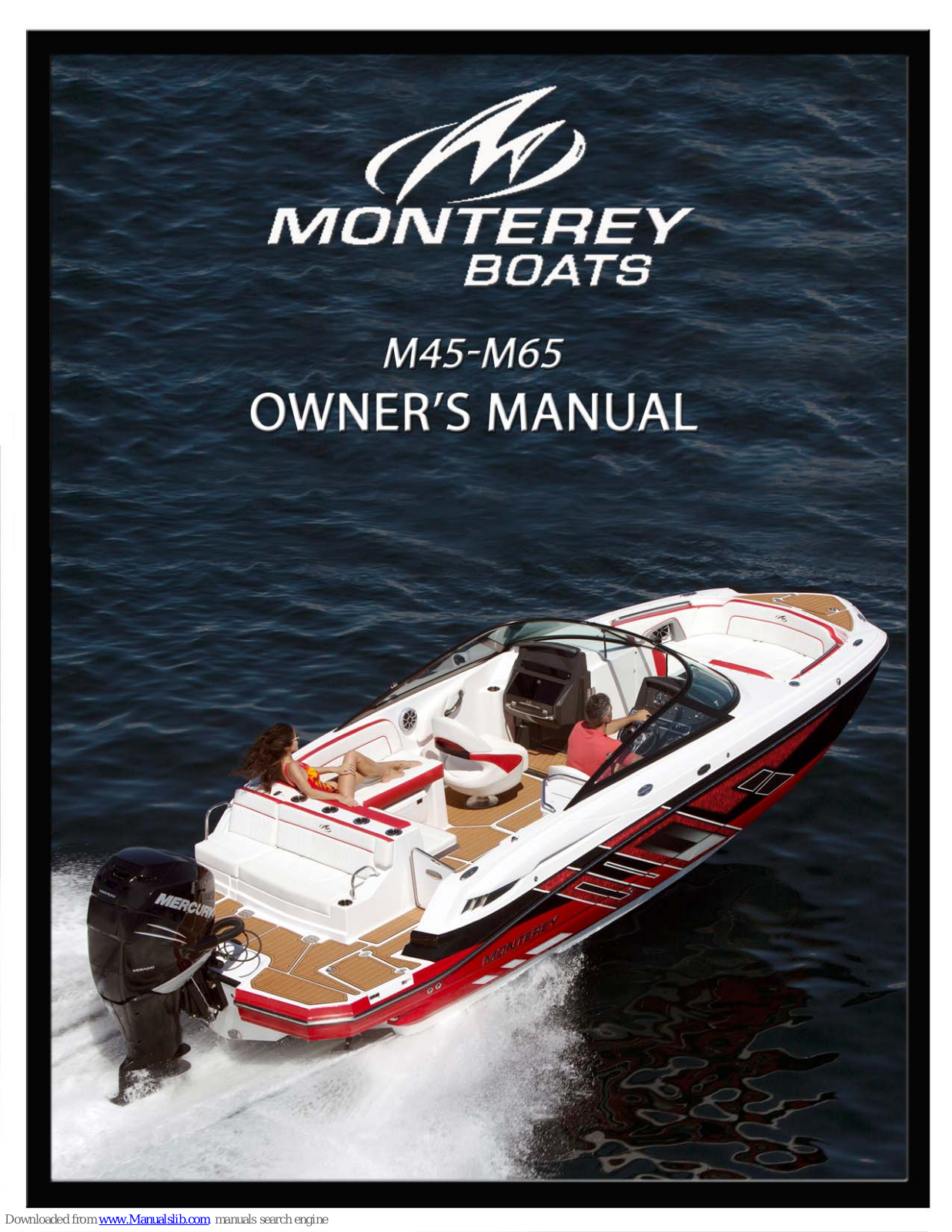 Monterey Boats M65, M45 Owner's Manual