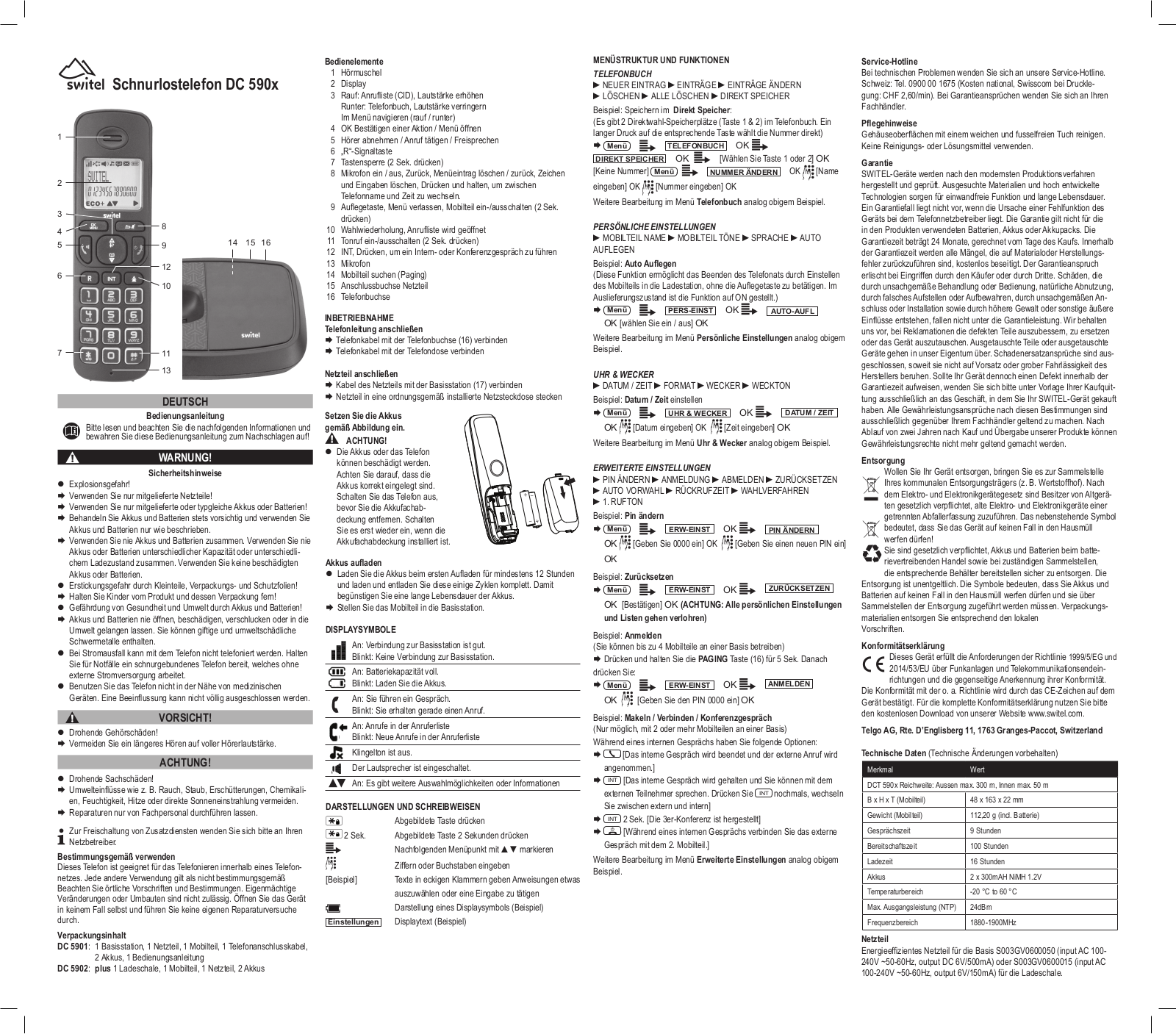 Switel DC5901 operation manual