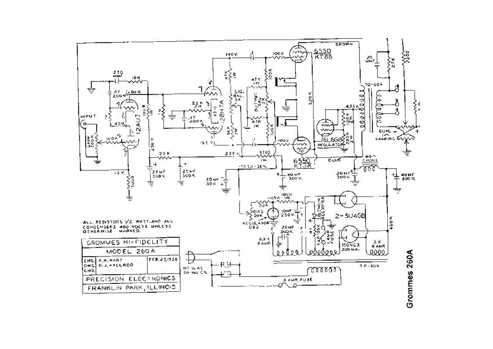 Grommes 260BA Schematic - ManualMachine.com