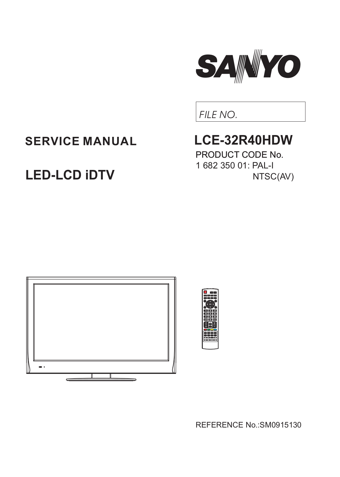 Sanyo LCE-32R40HDW-1 Schematic