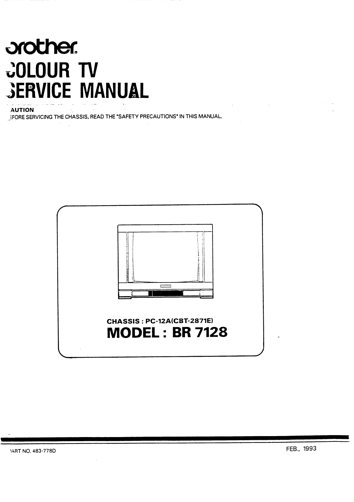 brother BR 7128 Service Manual