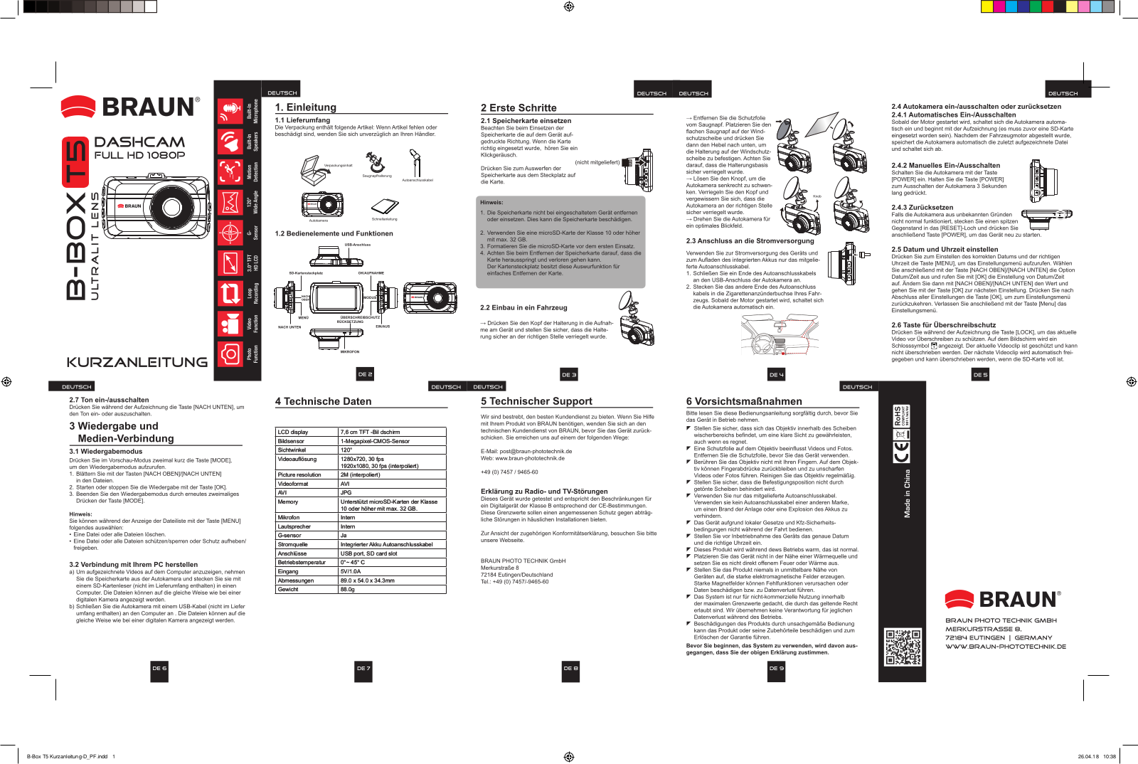 BRAUN PHOTO TECHNIK B-Box T5 Instruction Manual