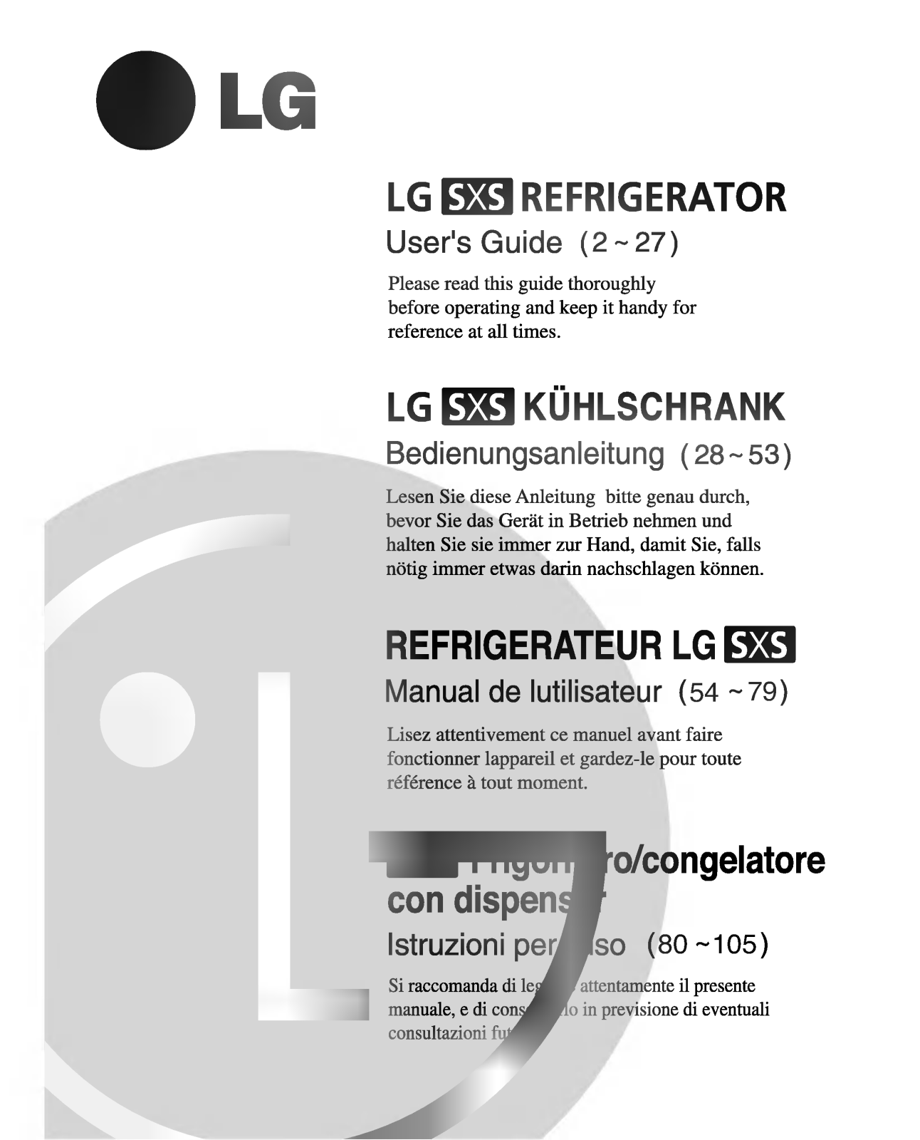 LG GR-267EHF Owner’s Manual