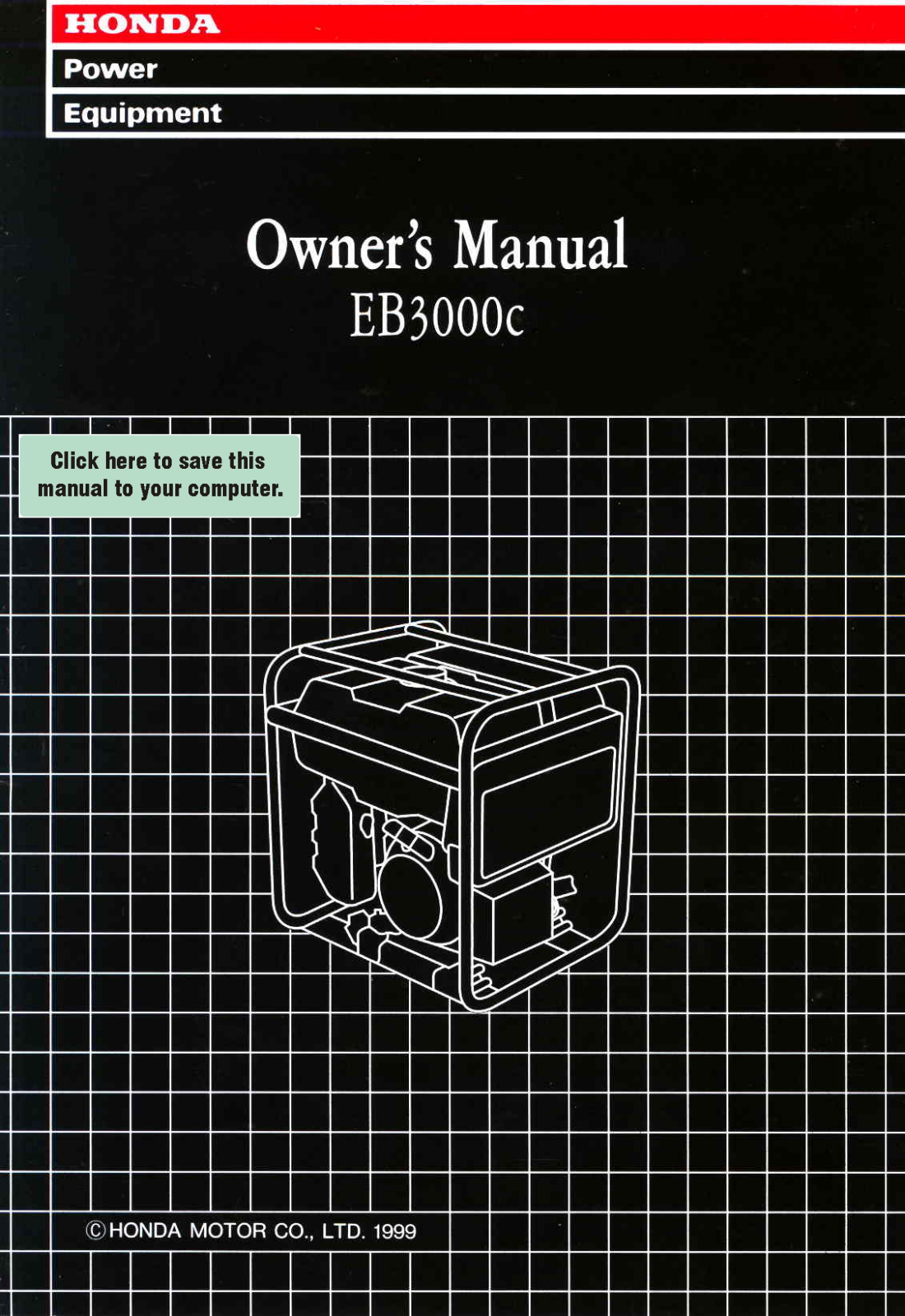 Honda Power Equipment EB3000c User Manual