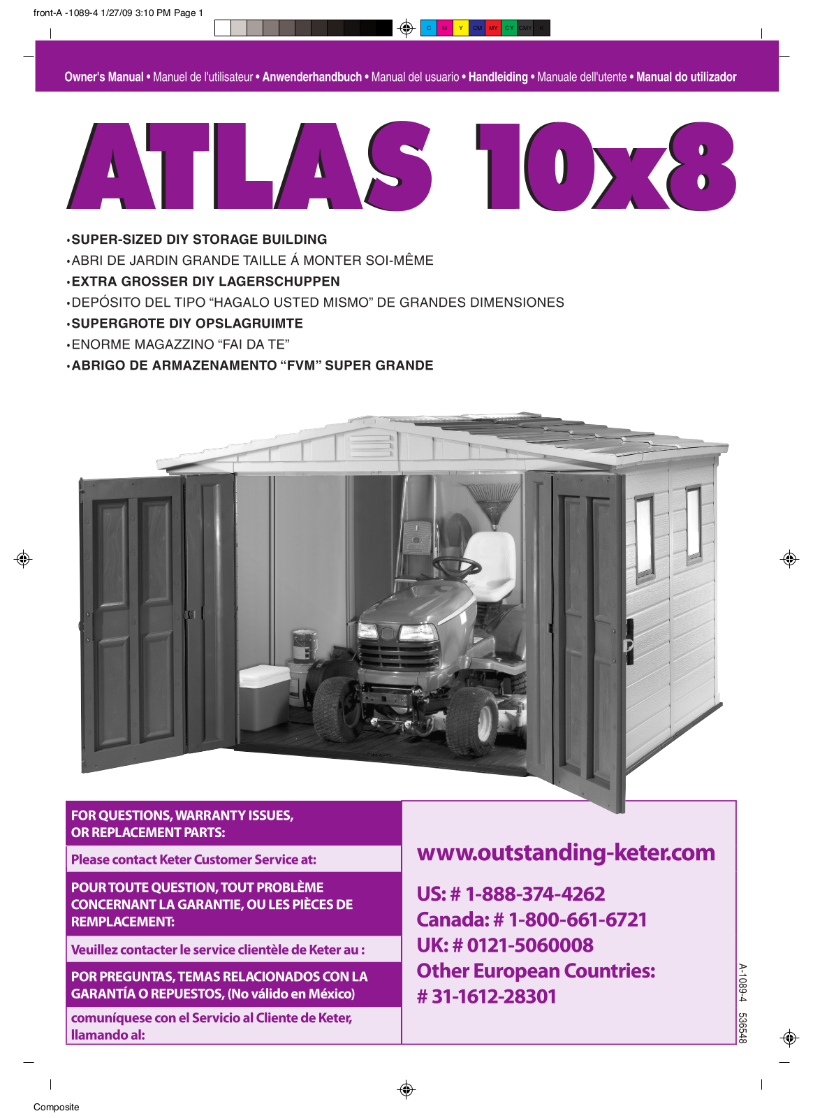 Keter Atlas 10x8 User Manual