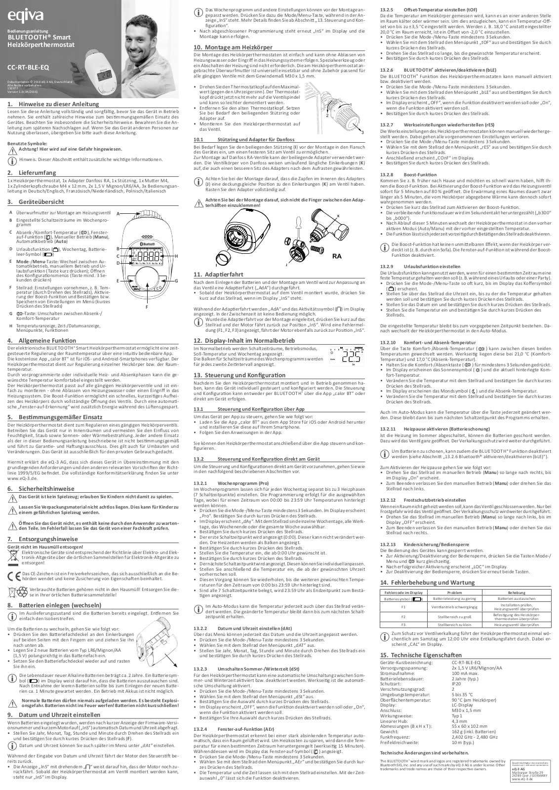 Homematic 141771E0A operation manual