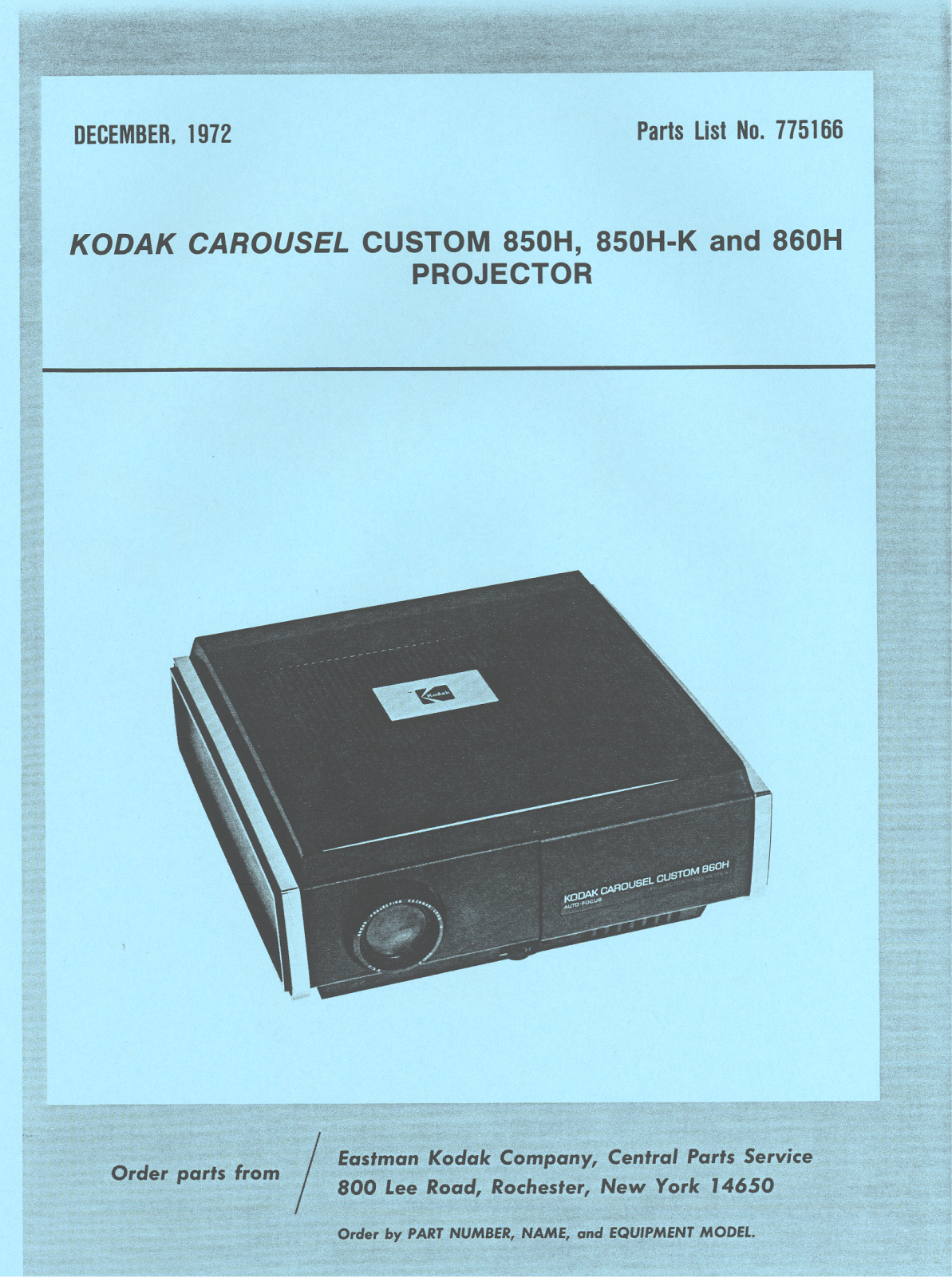 Kodak carousel 850h, carousel k, carousel 860h, carousel schematic