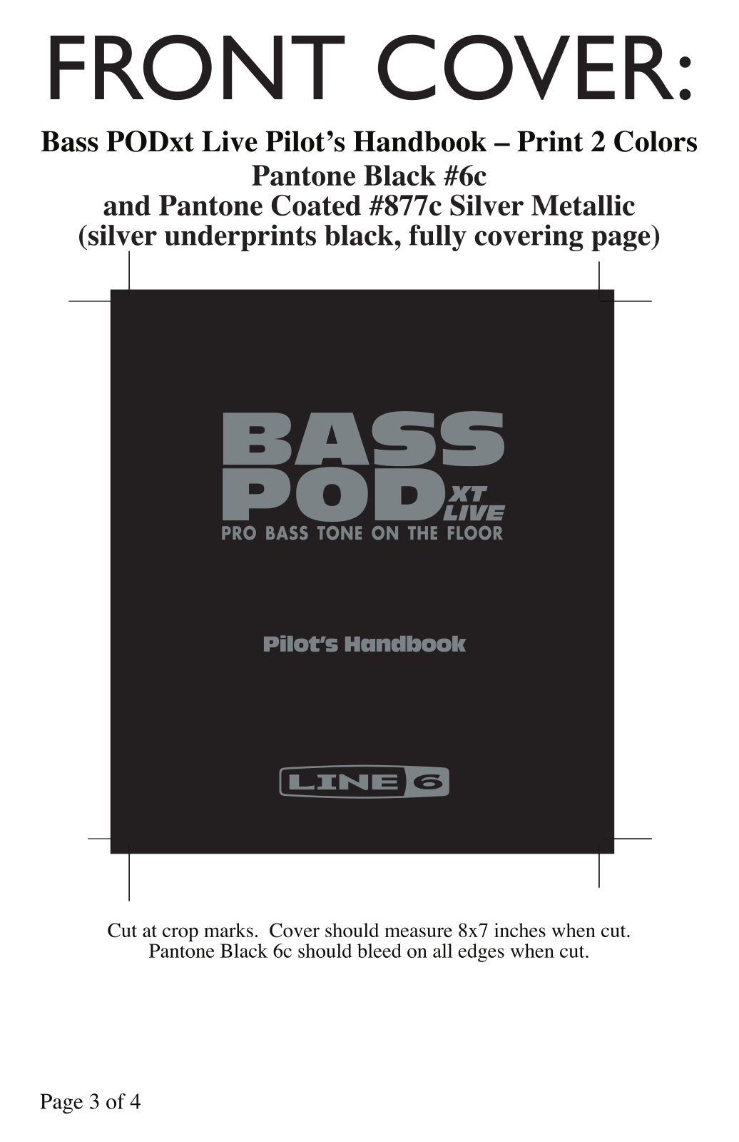 Line 6 Bass POD xt Live User Manual