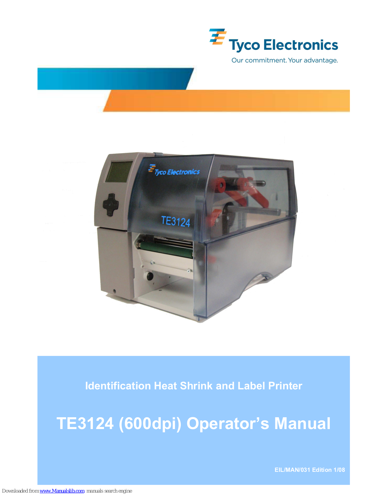 Tyco Electronics TE3124 Operator's Manual