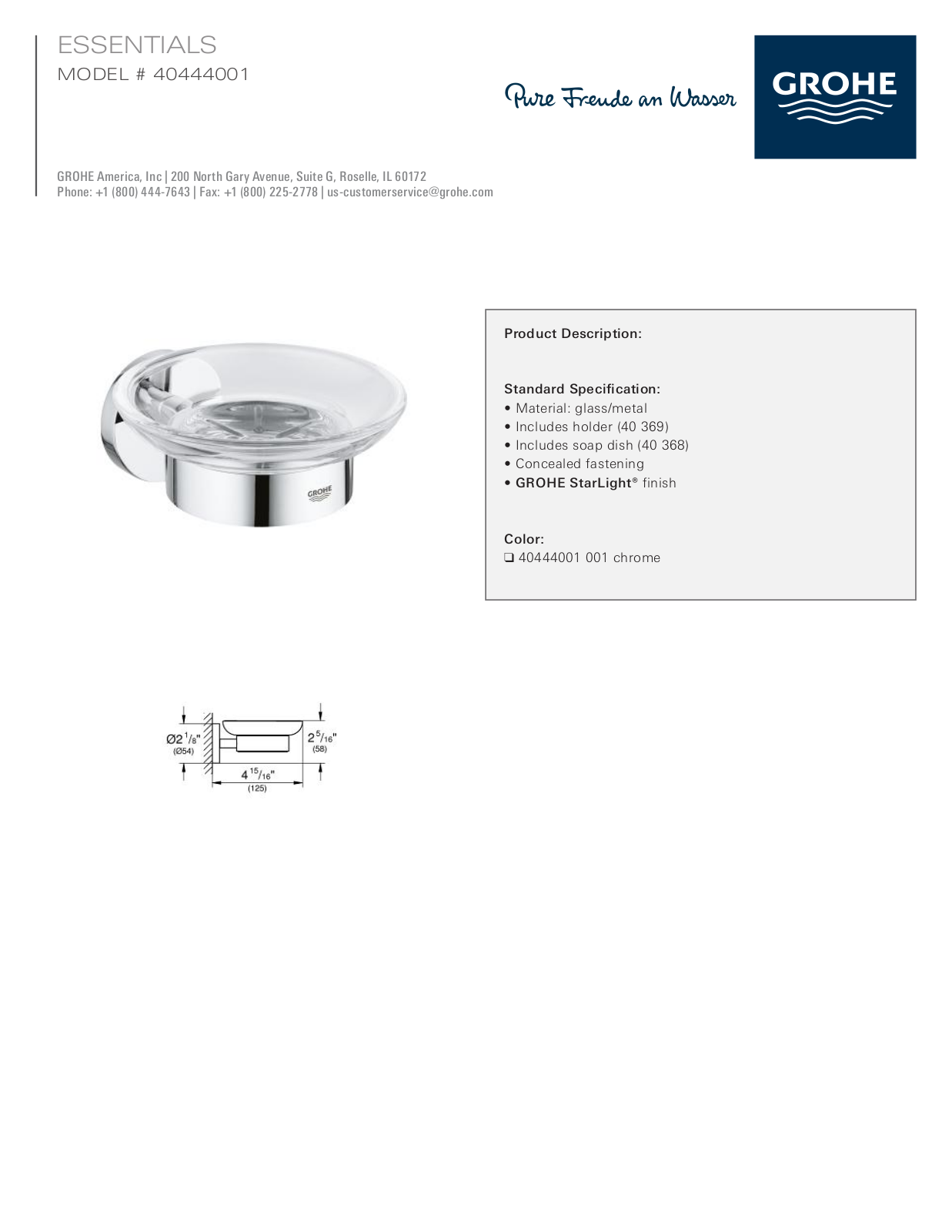 GROHE GRH5382 Specifications - ManualMachine.com
