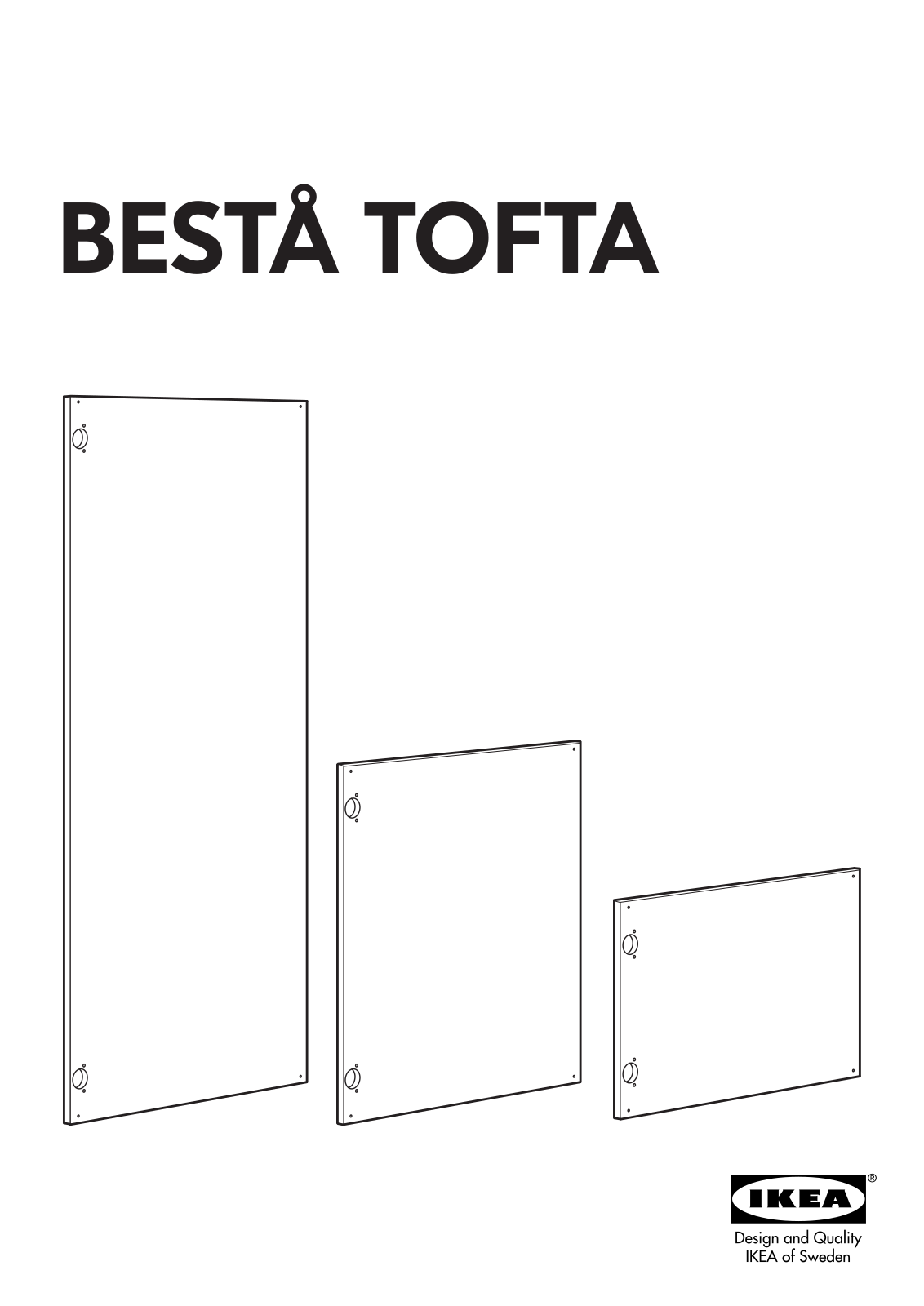 IKEA BESTÅ TOFTA DOOR 24X15